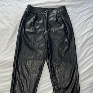 Princess Polly straight leg leather pants